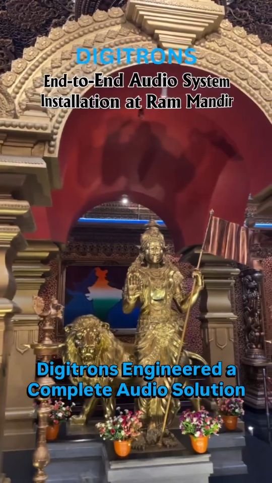 Ram Mandir – Audio System Installation by Digitrons
