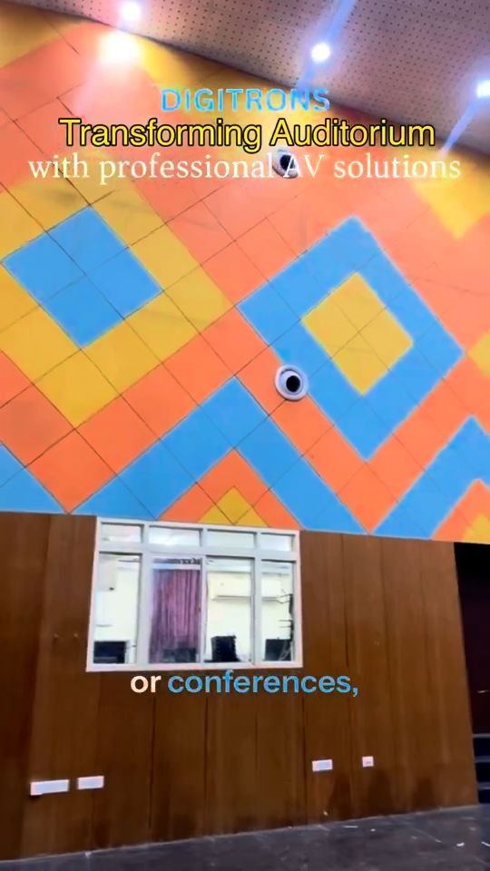 VNIT Auditorium AV Installation by Digitrons
